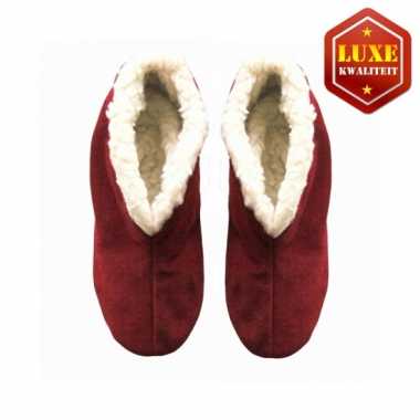 Rode suede Spaanse sloffen dames maat 42