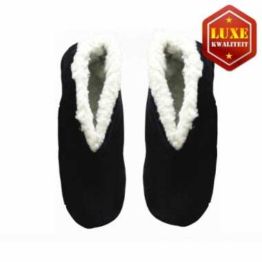 Zwarte suede Spaanse sloffen dames maat 40