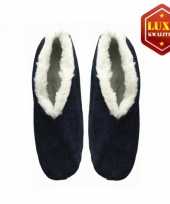 Navy suede spaanse sloffen dames maat 38