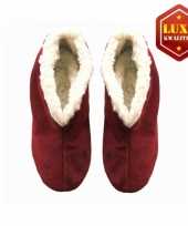 Rode suede spaanse sloffen dames maat 40